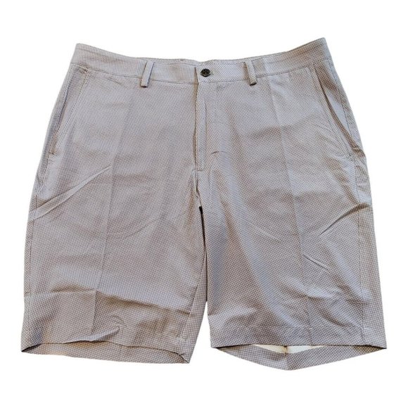 Black Clover Men's Gray Polka Dot Deception Lightweight Golf Shorts Size 38‎ - Picture 1 of 11